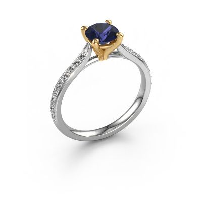 Engagement ring Mignon rnd 2 585 white gold sapphire 6 mm