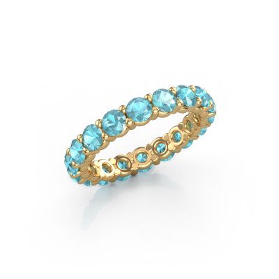 Ring Heddy rnd 3.4 585 gold blue topaz 3.4 mm