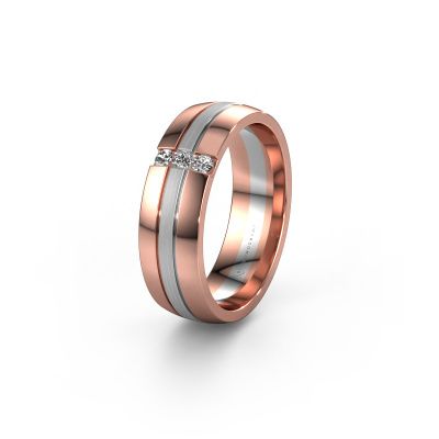 Trauring WH0426L26A 585 Roségold Zirkonia ±6x1.7 mm