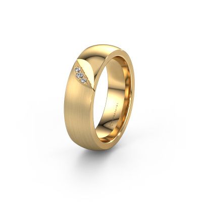 Trauring WH2007L 585 Gold Zirkonia ±6x2 mm