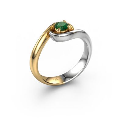 Engagement ring Linn 585 gold emerald 4.2 mm