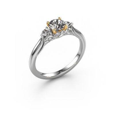 Verlobungsring Laurian RND 585 Weißgold Diamant 0.70 crt