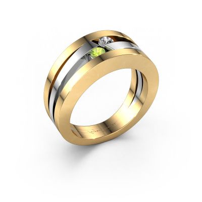 Ring Valerie 585 gold peridot 2.7 mm