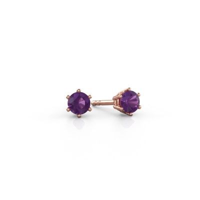 Ohrringe Fay 585 Roségold Amethyst 4.2 mm