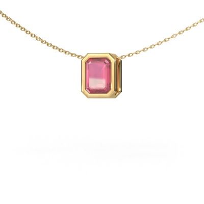 Pendant Lavon EME 585 gold tourmaline pink 8x6 mm