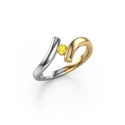 Ring Amy 585 gold yellow sapphire 4 mm
