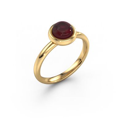 Ring Blossom 585 gold garnet 5 mm