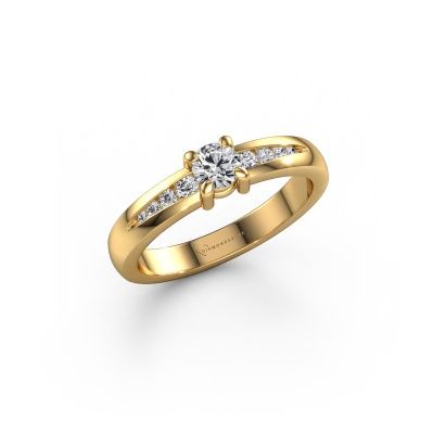 Engagement ring Zohra 585 gold lab-grown diamond 0.383 crt