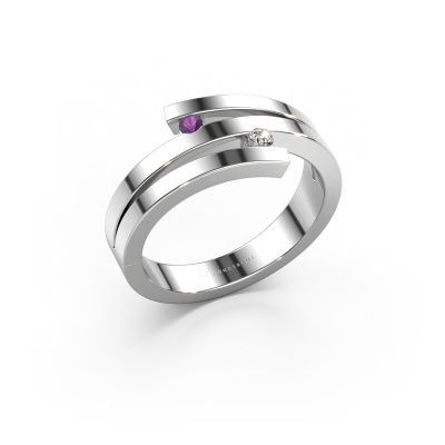 Ring Roxane 585 white gold amethyst 2 mm