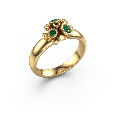Ring Pameila 585 gold emerald 2 mm