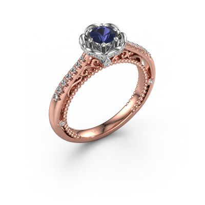 Engagement ring Abbey 585 rose gold sapphire 4.2 mm
