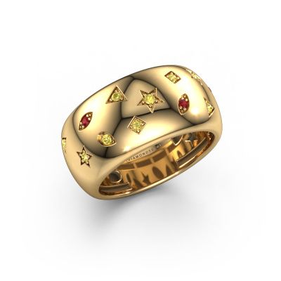 Ring Sasha 1 585 gold ruby 1.3 mm