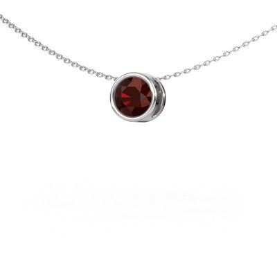 Pendant Lavon RND 950 platinum garnet 6.5 mm