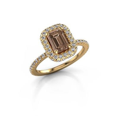 Verlovingsring Talitha EME 585 goud bruine diamant 1.888 crt