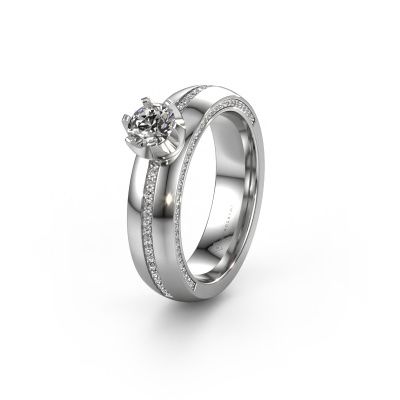 Weddings ring WH0416L25E 950 platinum diamond ±0.20x0.1in