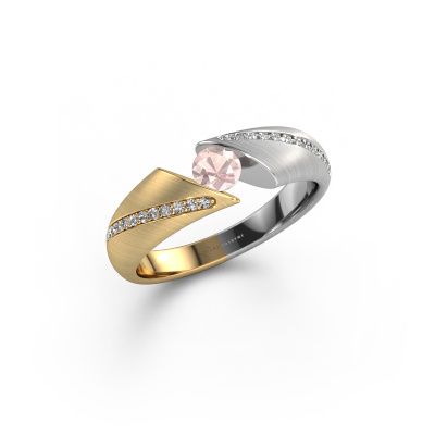 Ring Hojalien 2 585 gold morganite champagne 4.2 mm