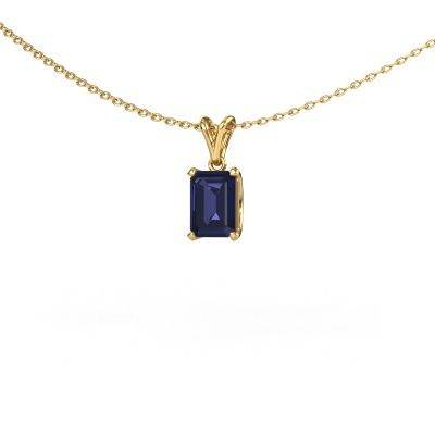 Pendant Sam EME 585 gold sapphire 7x5 mm