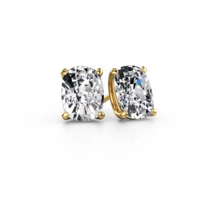 Stud earrings Sam CSH 585 gold lab grown diamond 6.00 crt
