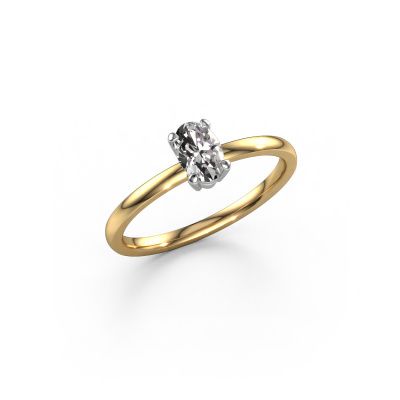 Engagement ring Lynelle 1 585 gold zirconia 6x4 mm