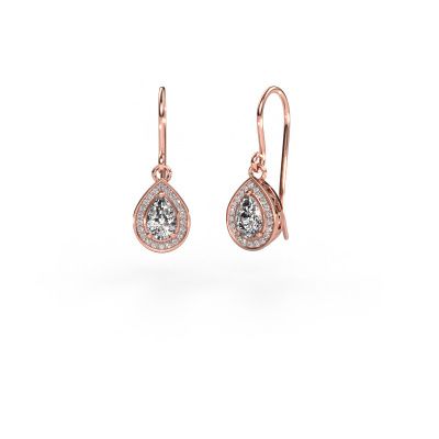 Drop earrings Beverlee 1 585 rose gold diamond 3.15 crt