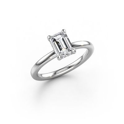 Engagement ring Simone EME 2 585 white gold lab grown diamond 1.15 crt