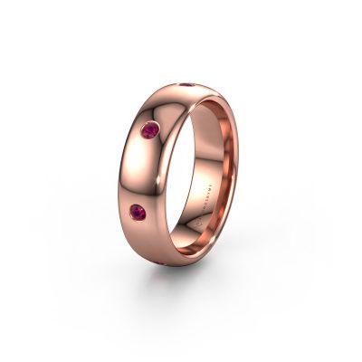 Ehering WH0105L36BP 585 Roségold Rhodolit ±6x2 mm