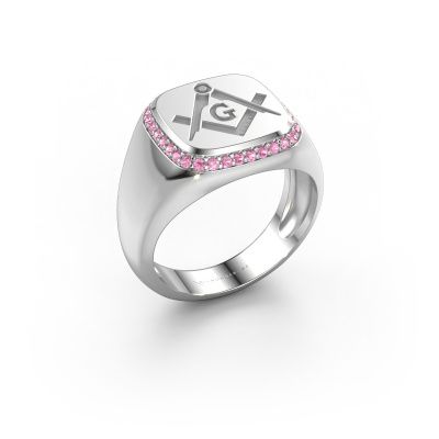 Men's ring Johan 1 950 platinum pink sapphire 1.2 mm