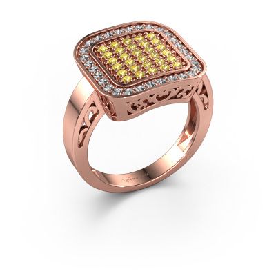Ring Beatrice 585 Roségold Gelb Saphir 1.3 mm