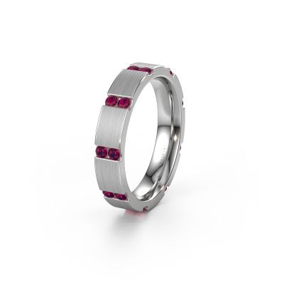 Weddings ring WH2132L14BM 585 white gold rhodolite ±0.16x0.09in