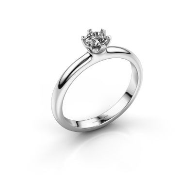 Verlovingsring Lorretta 950 platina diamant 0.25 crt