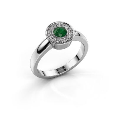 Ring Adriana 1 950 platina smaragd 4 mm