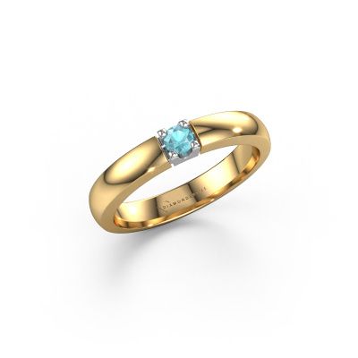 Ring Rianne 1 585 gold blue topaz 3 mm