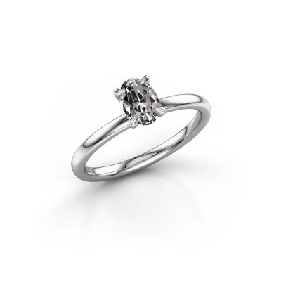 Verlobungsring Crystal OVL 1 925 Silber Diamant 0.65 crt