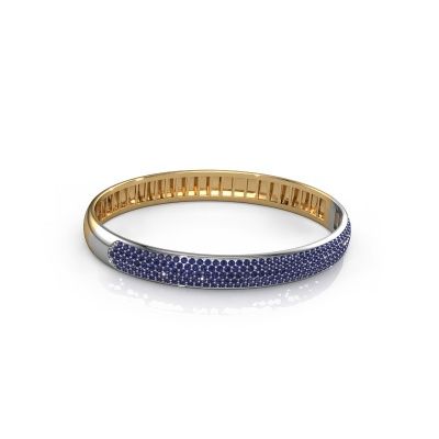Bangle Emely 8mm 585 gold sapphire 1.4 mm