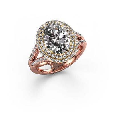Verlobungsring Elvie 585 Roségold Diamant 3.295 crt