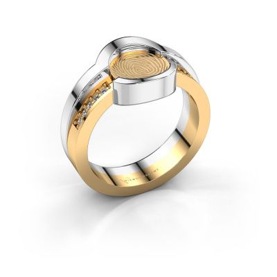 Ring Leander 585 goud diamant 0.075 crt