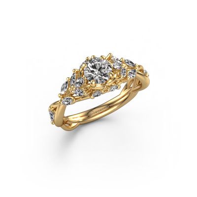 Verlobungsring Samantha RND 585 Gold Zirkonia 5 mm
