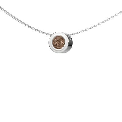 Anhänger Ise 950 Platin Braun Diamant 0.50 crt