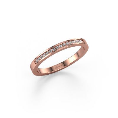 Stackable ring SRJ0005B20H2 585 rose gold lab grown diamond 0.08 crt
