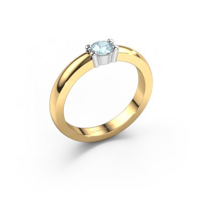 Ring Yasmin 1 585 gold aquamarine 4 mm
