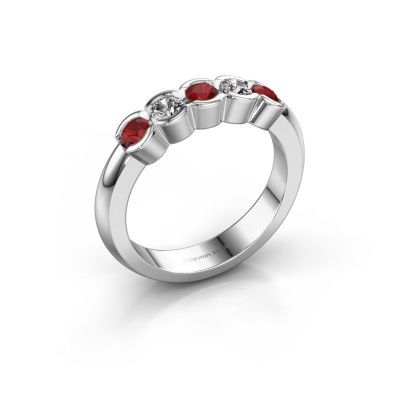 Ring Lotte 5 950 platinum ruby 3 mm