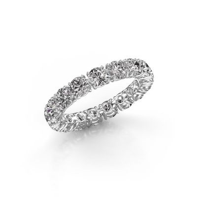 Stackable ring Vivienne 3.7 585 white gold lab-grown diamond 3.40 crt