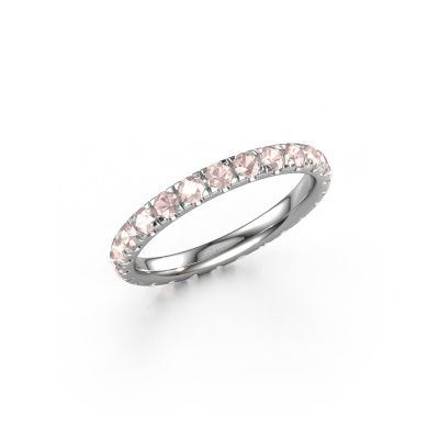 Bague Jackie 2.3 585 or blanc champagne morganite 2.3 mm