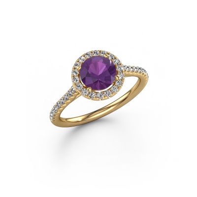 Verlobungsring Seline rnd 2 585 Gold Amethyst 6.5 mm