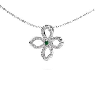 Necklace Chelsea 585 white gold emerald 2 mm