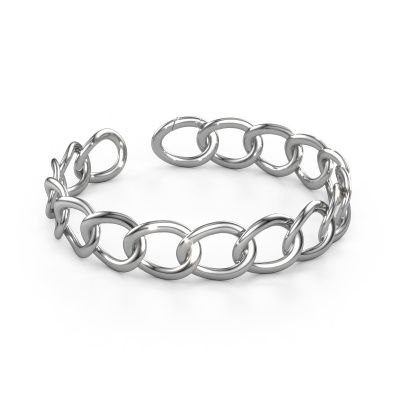 Flat link bracelet Rose 15mm 585 white gold
