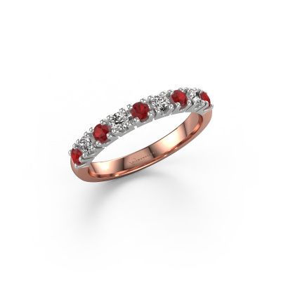 Ring Rianne 9 585 rose gold ruby 2.4 mm