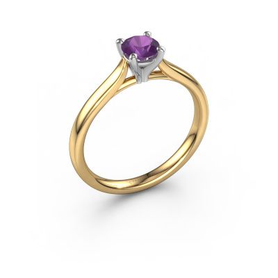 Verlobungsring Mignon rnd 1 585 Gold Amethyst 5 mm
