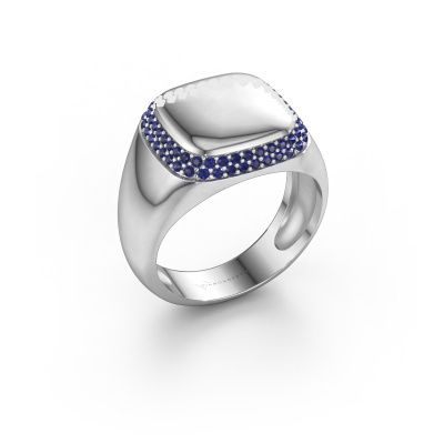 Herrenring Pascal 950 Platin Saphir 1.1 mm