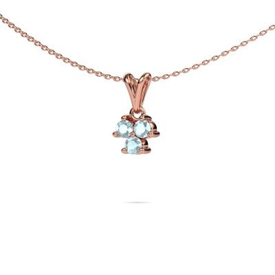 Pendant Shirlee 585 rose gold aquamarine 3 mm